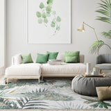 Tropical Palm Washable Rug