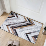 Zig-Zag Cow Hide Washable Rug