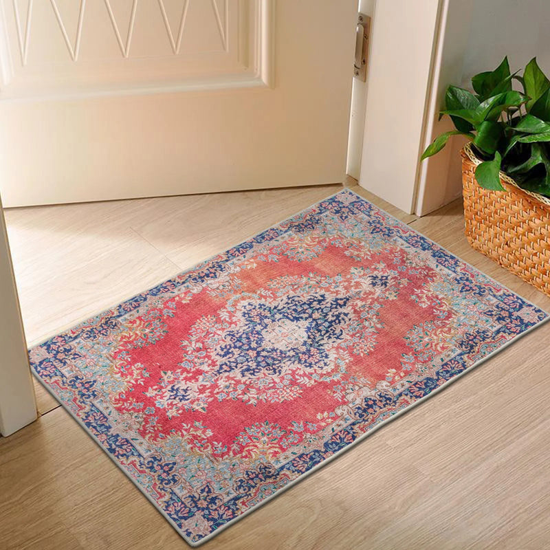 Traditional Red Persian Washable Rug