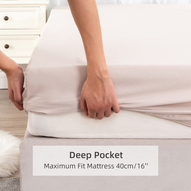 Premium Bamboo Comfort Sheet Set- Latte