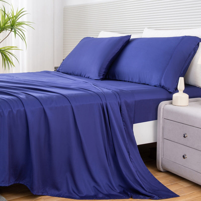 Premium Bamboo Comfort Sheet Set- Indigo