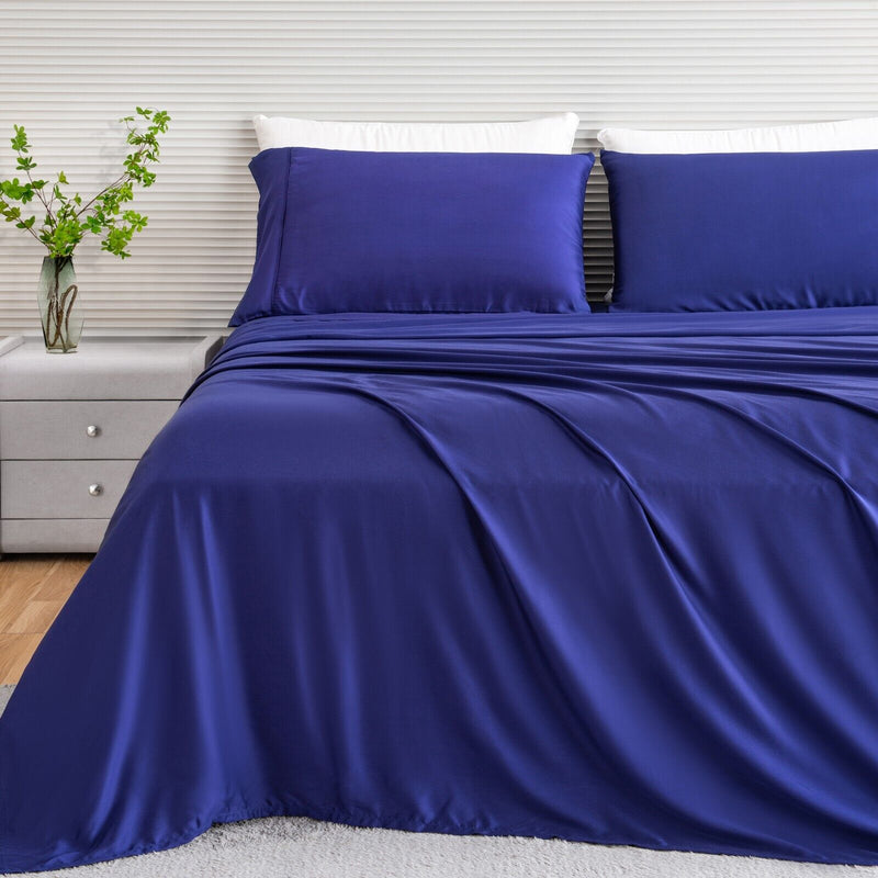 Premium Bamboo Comfort Sheet Set- Indigo