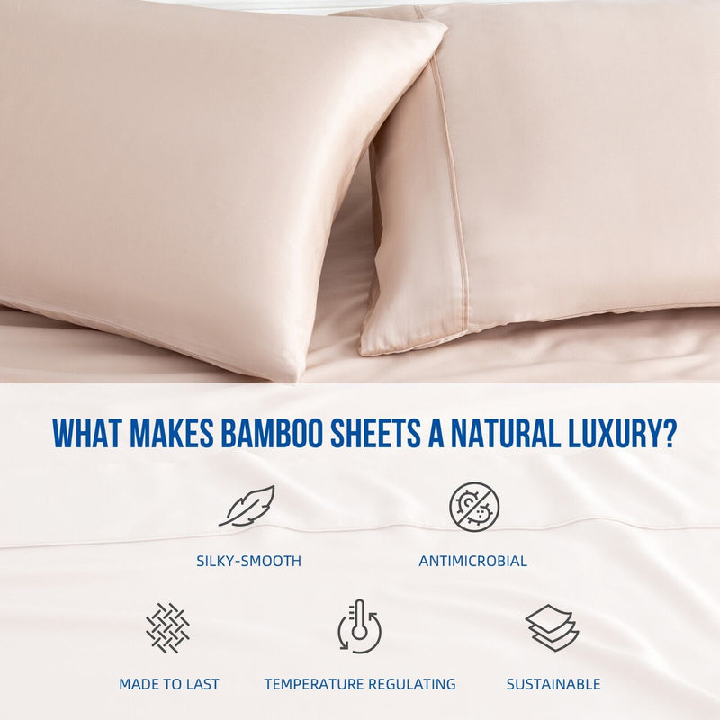 Premium Bamboo Comfort Sheet Set- Silver Grey